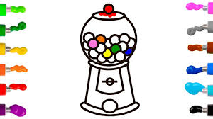 Your resource to get inspired, discover and connect with designers worldwide. Gumball Machine Bubble Gum Balls Coloring Pages For Kids Toddlers Youtube