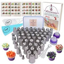 116 Russian Piping Tips Set Cake Decorations Kit Include 56