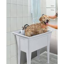 Ruggedtub 32 25 In X 22 In 1 Basin White Freestanding Utility Tub With Drain