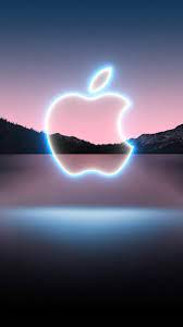 apple logo wallpaper 4k glowing