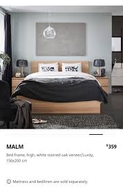 Ikea Queen Malm Bed Frame Hyllestad