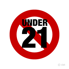 Removal of under 21 statement from license. No Nuder 21 Year Old Sign Clip Art Free Png Image Illustoon