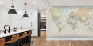 World Map Wallpaper Wall Murals