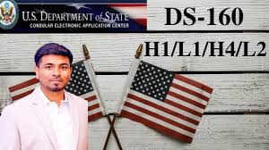ds 160 for new h1 l1 h4 l2 usa