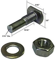 Shower Door T Bolt Hex Nut And Washer