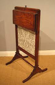 Antique Mahogany Fire Screen Misc