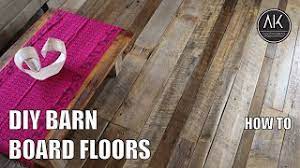 how to install barn board floors