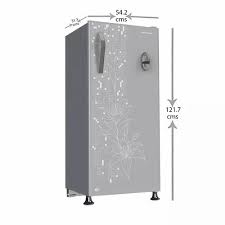 Red Kelvinator Refrigerator Glass Door