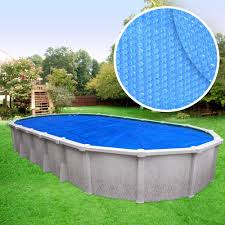pool mate deluxe oval above ground pool solar blanket size 15 x 30 oval pool blue
