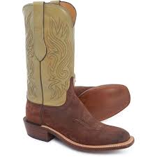 Lucchese Norman Cowboy Boots 12 Wild Boar Square Toe For Men