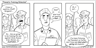 a comic strip about the marines the