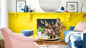 yellow and grey living room ideas to