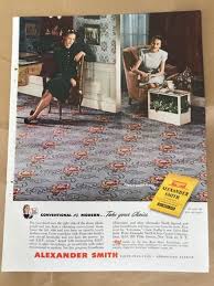 alexander smith carpet print ad 1947