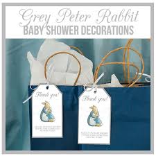 grey peter rabbit baby shower