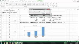 Bar Graphs With Confidence Intervals In Microsoft Excel