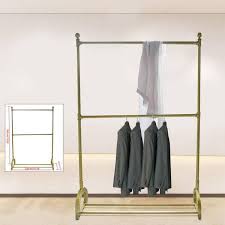 Double Rod Clothes Rack Garment Stand