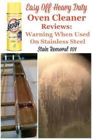 oven cleaner can damage stainless steel