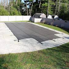 32 Ft Gray In Ground Pool Safety Cover