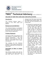 Jun 07, 2021 · a transportation worker identification credential (twic) card contains a port worker's fingerprints and photo so that they can enter american ports without going through security. Release Of New Twic Card And Card Applications