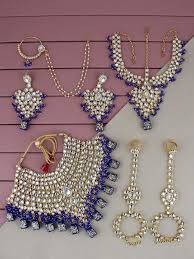 blue jewellery set blue jewellery