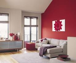 Painting A Red Accent Wall With Beige