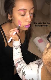 her makeup artist skills