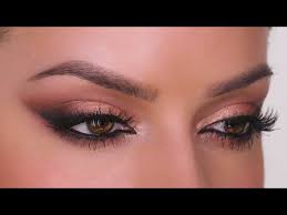 rose gold smokey wing makeup tutorial