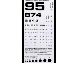 Dukal 3053 Tech Med Pocket Eye Test Chart