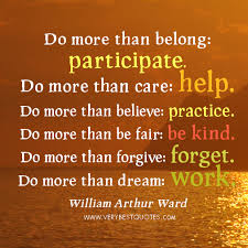 Do more than belong – 5 Great Inspirational Quotes by William ... via Relatably.com