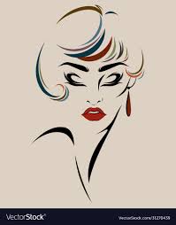 logo face makeup royalty free vector image