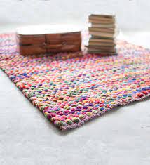recycled multi color cotton rug 5 x 7