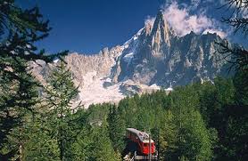 train travel exploring the french alps