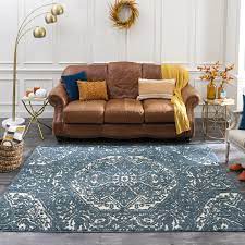 to arrange furniture around an area rug