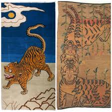 tibetan tiger rugs design lines signature