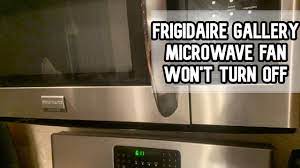 frigidaire gallery microwave fan won t