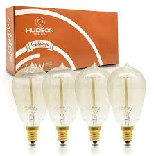 Hudson Lighting Candelabra Bulbs 1 Pack 40 Watt 2100k Edison Bulb Vintage Light For Sale Online