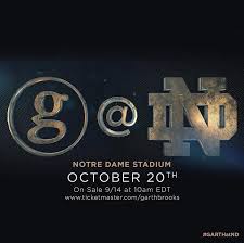 Garth Brooks Announces Notre Dame Stadium Date Triple Live
