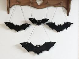 bat hanging decor wall black bats