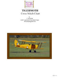 Details About Tiger Moth Cross Stitch Chart