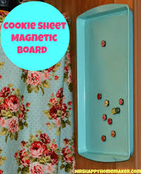diy cookie sheet magnetic board mrs