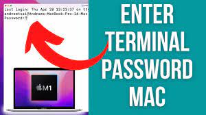 enter pword into terminal on a mac