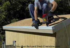 how to build a shed install roof shingles