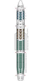 Coral Economy A340 500 Etihad Airways Seat Maps