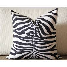 pillow blue zebra pillow