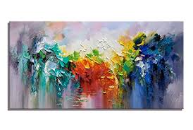 My print is an 11×14 and my canvas is a 9×12. Diy Wall Art Print Colourful Oil Painting Swamp Morning Modern Oil Mixed Media Art Modern Canvas Decor Abstract Picture On Canvas Prints Pictures Poster Paintings 24 Inch X 48 Inch Buy Online