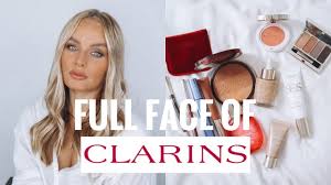full face of clarins makeup tutorial