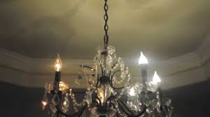 Feit Led Candelabra Light Bulb 5w Compared With 60w Bulbs In Chandelier Youtube
