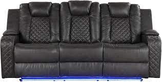 Benz Led And Power Reclining Sofa Made