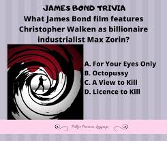 The ultimate james bond quiz! Polly S Premium Leggings Trivia Thursday January Will Be Movie Trivia Test Your Movie Knowledge Every Thursday In January This Thursday Is James Bond Trivia Questions Every Thursday There Will Be 5