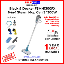 black and decker 6 in 1 steam mop